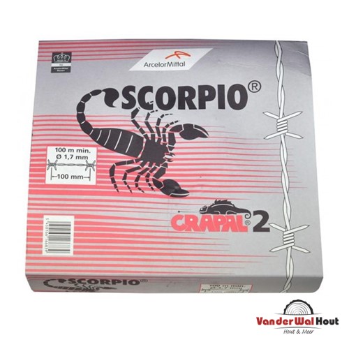 Puntdraad scorpio 100mtr. Verzinkt