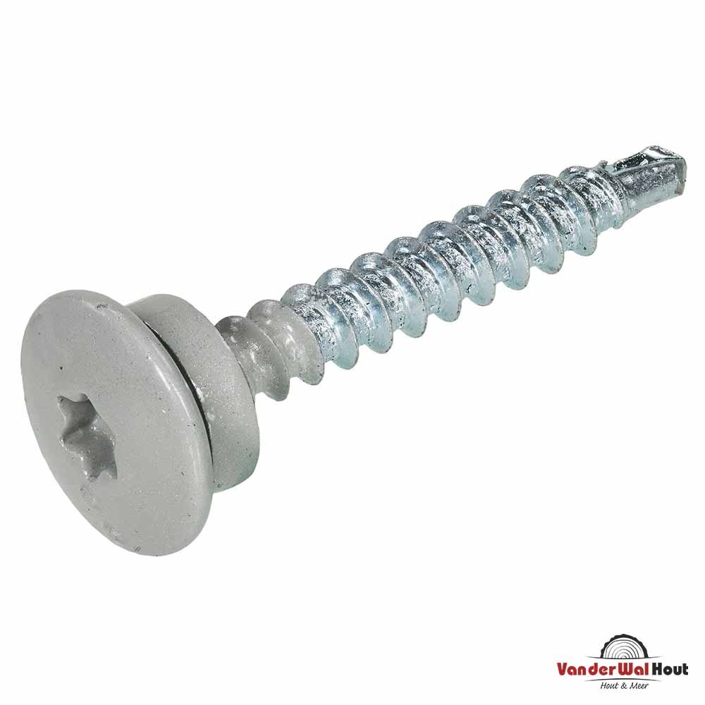 Dakpanprofielschroef Lbk aluminium 9006 4.8X35